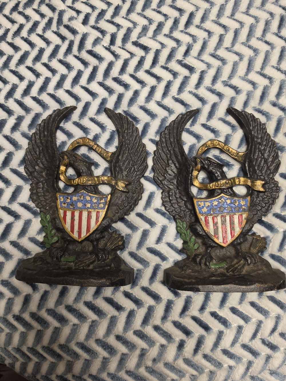 Vintage Americana Eagle Bookends